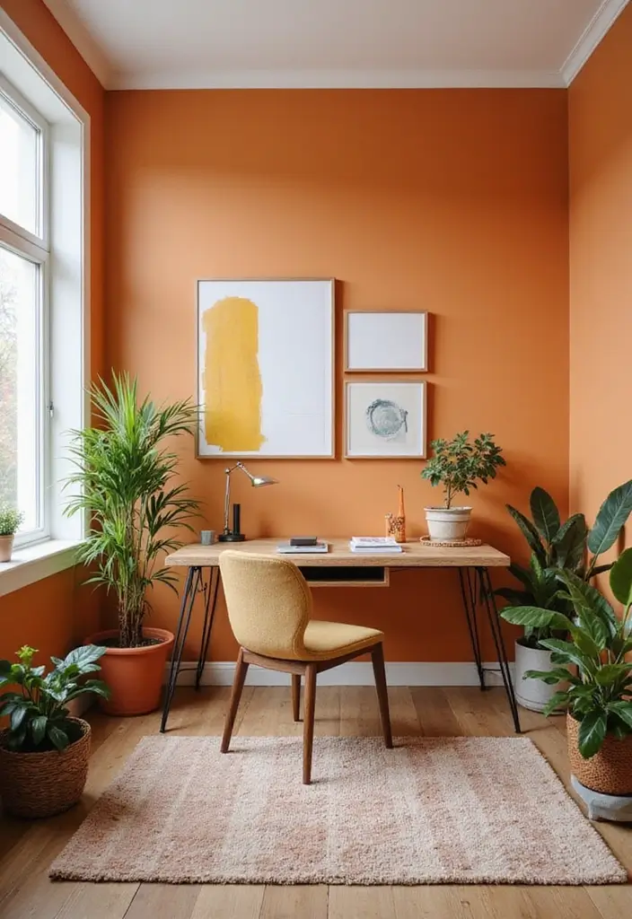 25 Funky Office Decor Ideas That Feel Fun and Unique 15. Bold Color Palettes