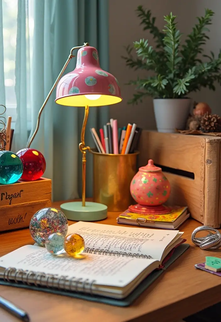 25 Funky Office Decor Ideas That Feel Fun and Unique 2. Quirky Desk Accessories