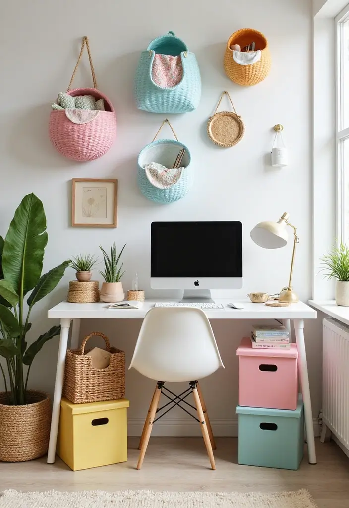 25 Funky Office Decor Ideas That Feel Fun and Unique 22. Whimsical Storage Solutions