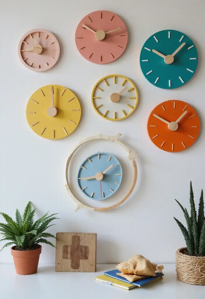 25 Funky Office Decor Ideas That Feel Fun and Unique 24. Funky Clocks