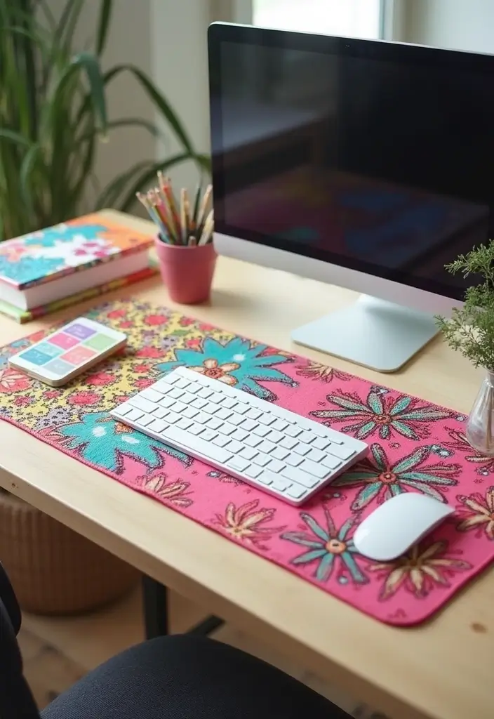 25 Funky Office Decor Ideas That Feel Fun and Unique 25. Fun Desk Mats