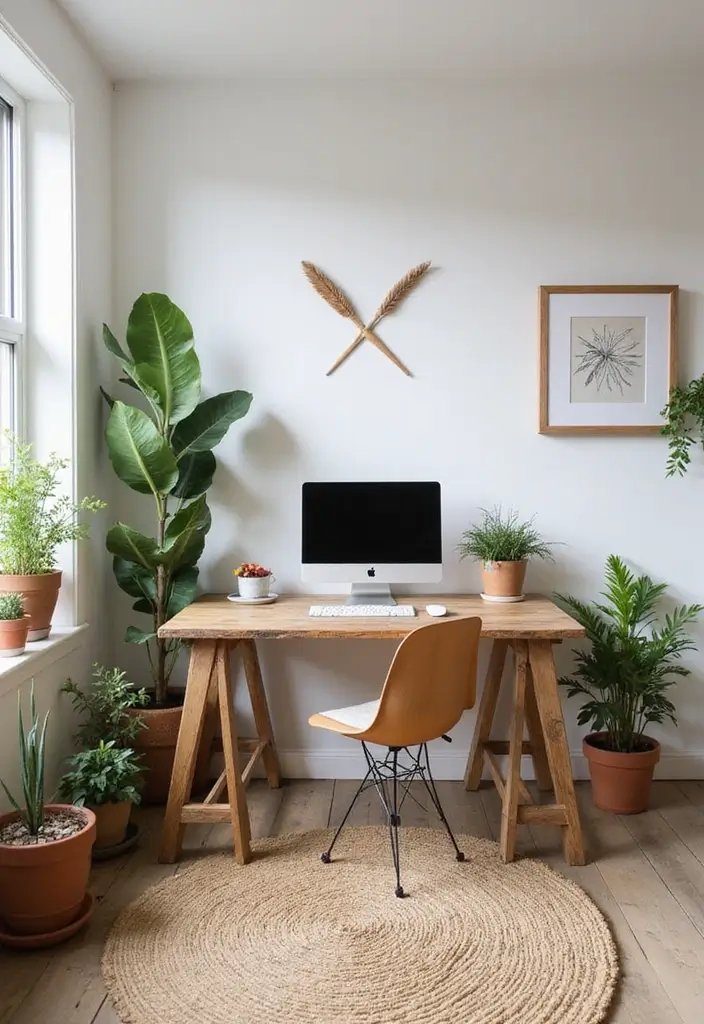25 Funky Office Decor Ideas That Feel Fun and Unique 3. Eco Friendly Decor