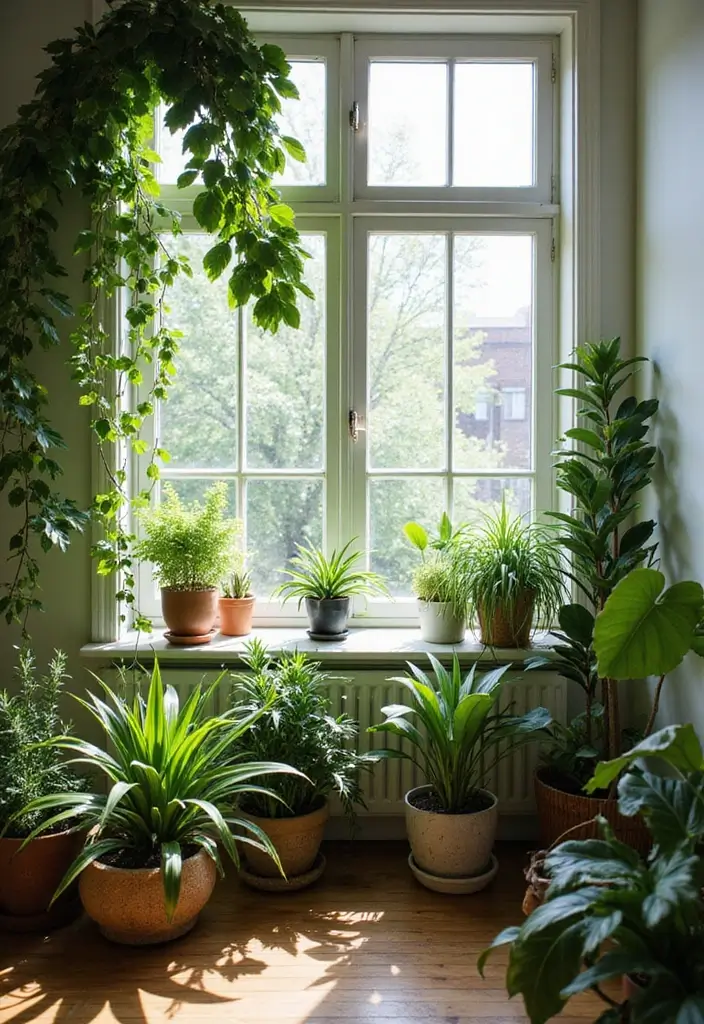 25 Girly Office Decor Ideas That Feel Chic and Feminine 11. Lush Greenery