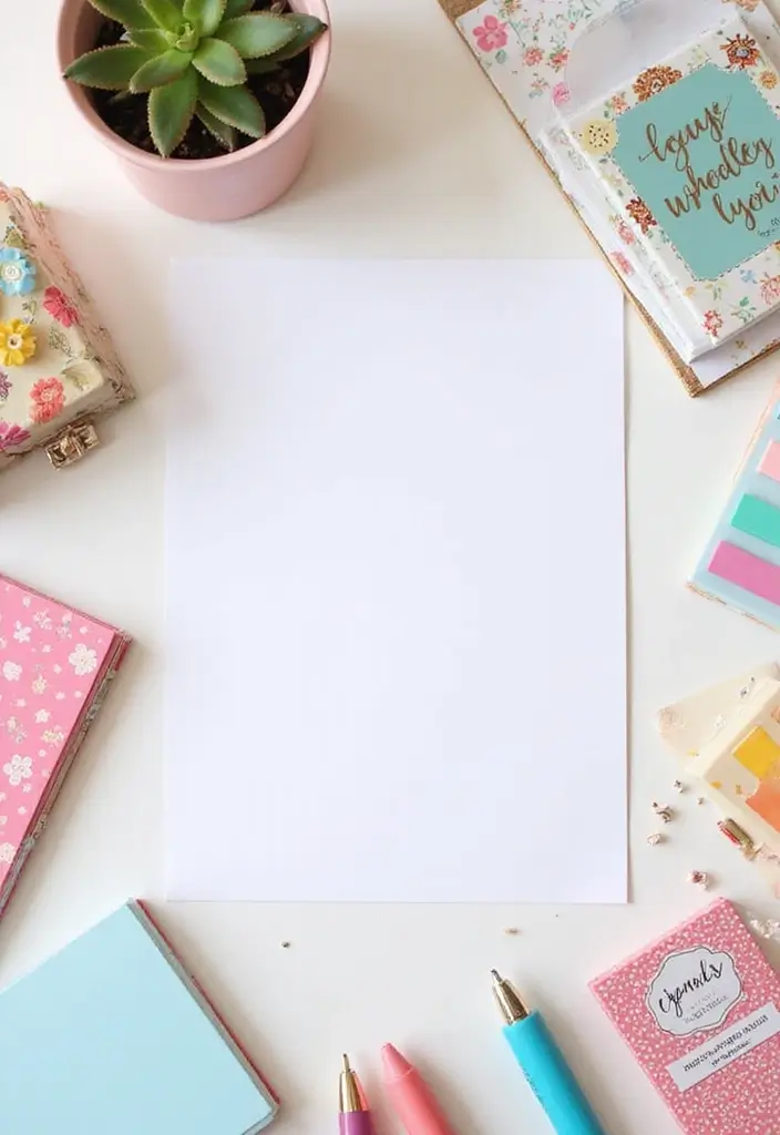 25 Girly Office Decor Ideas That Feel Chic and Feminine 23. Adorable Stationery