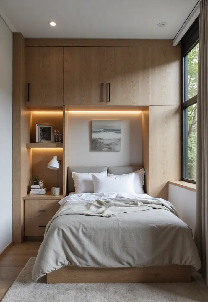 25 Home Office with Murphy Bed Ideas That Save Space 12. Smart Technology Integration