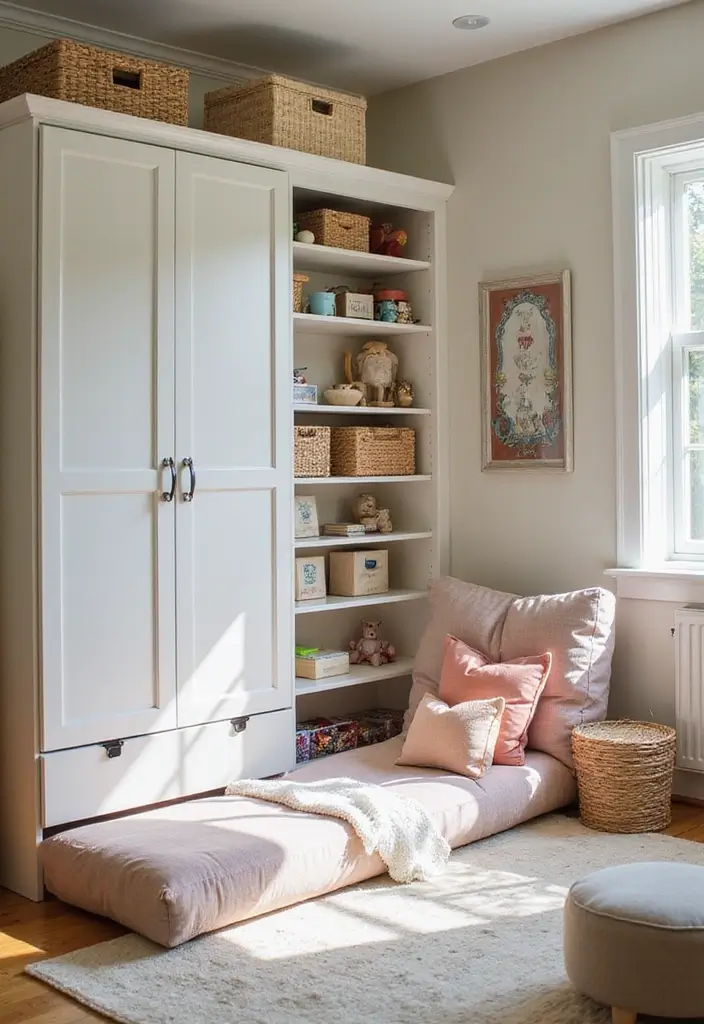25 Home Office with Murphy Bed Ideas That Save Space 20. Child Friendly Office