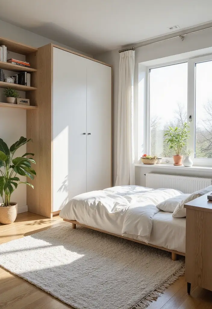 25 Home Office with Murphy Bed Ideas That Save Space 9. Bright and Airy Spaces