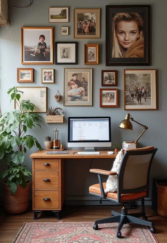 25 Industrial Home Office Ideas That Look Strong and Stylish 17. Personal Touches