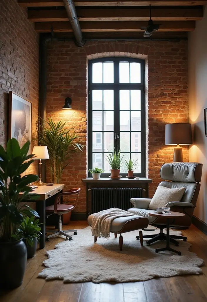 25 Industrial Home Office Ideas That Look Strong and Stylish 25. Cozy Nooks