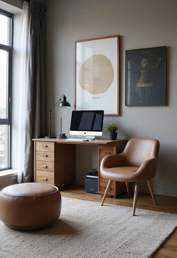 25 Industrial Home Office Ideas That Look Strong and Stylish 8. Functional Furniture