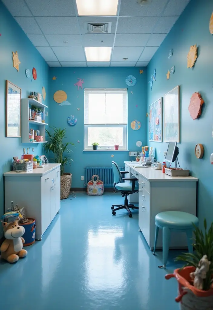 25 Nurse Office Decor Ideas That Inspire Care and Calm 10. Themed Decor Zones