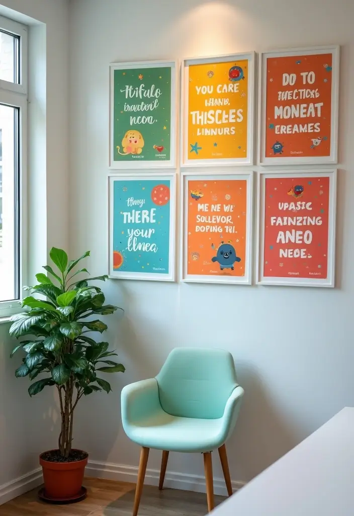 25 Nurse Office Decor Ideas That Inspire Care and Calm 6. Inspirational Quote Posters