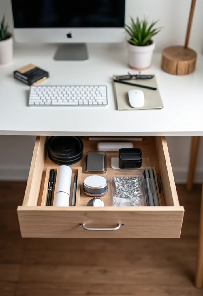 25 Office Cabinet Design Ideas That Maximize Storage 12. Under Desk Drawers