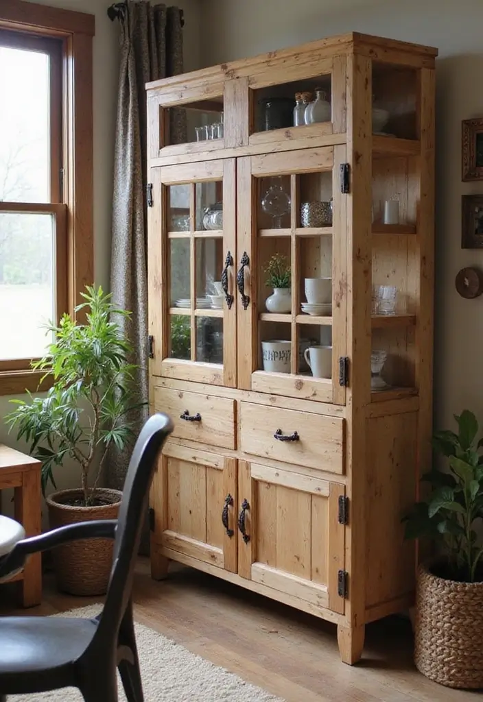 25 Office Cabinet Design Ideas That Maximize Storage 17. DIY Pallet Cabinets