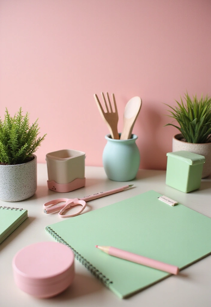 25 Pink and Green Office Ideas Full of Color and Energy 25. Eco Friendly Office Supplies