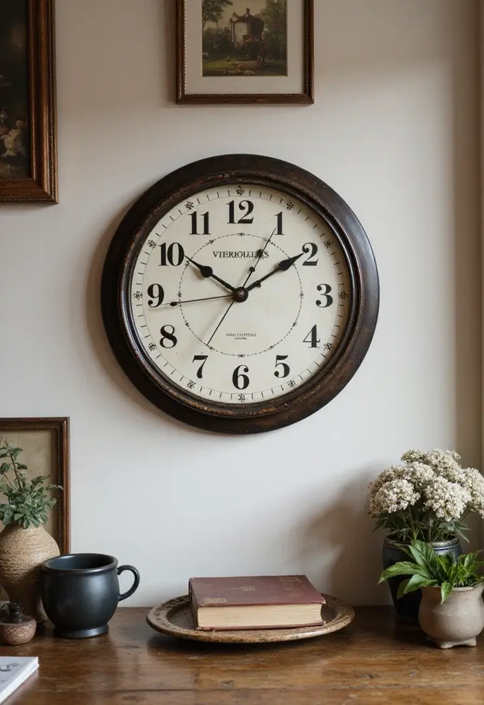 25 Vintage Office Ideas for a Retro Inspired Workspace 16. Vintage Clocks
