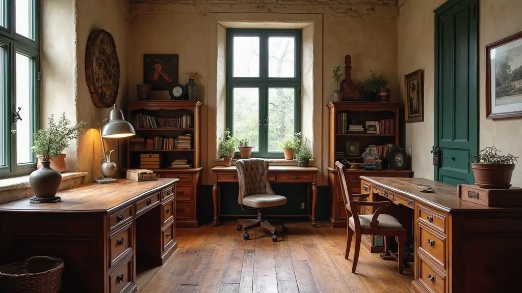 25+ Vintage Office Ideas for a Retro-Inspired Workspace