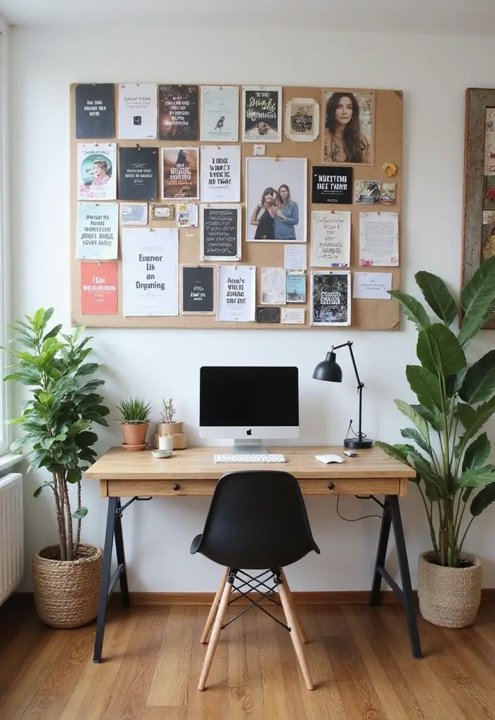 25 Wall Design Office Ideas for Unique Workspaces 19. Mood Board Wall Inspiration Central