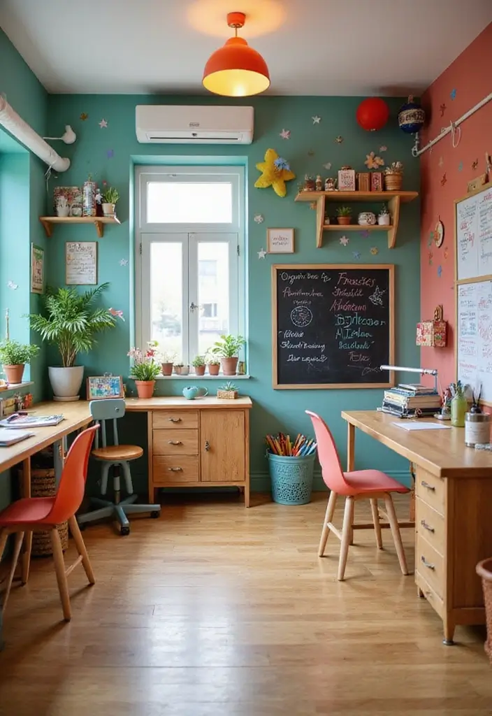 25 Wall Design Office Ideas for Unique Workspaces 21. Kid Friendly Wall Designs Fun for All Ages