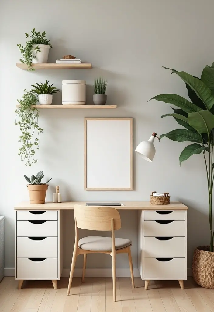 26 Calming Office Decor Ideas to Reduce Stress 12. Creative Storage Solutions