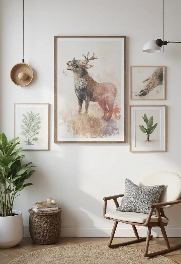 26 Calming Office Decor Ideas to Reduce Stress 18. Unique Wall Art