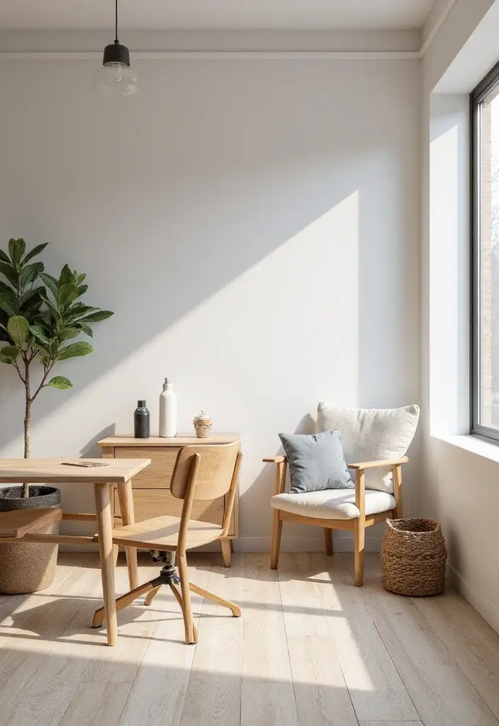 26 Calming Office Decor Ideas to Reduce Stress 2. Minimalistic Decor Ideas