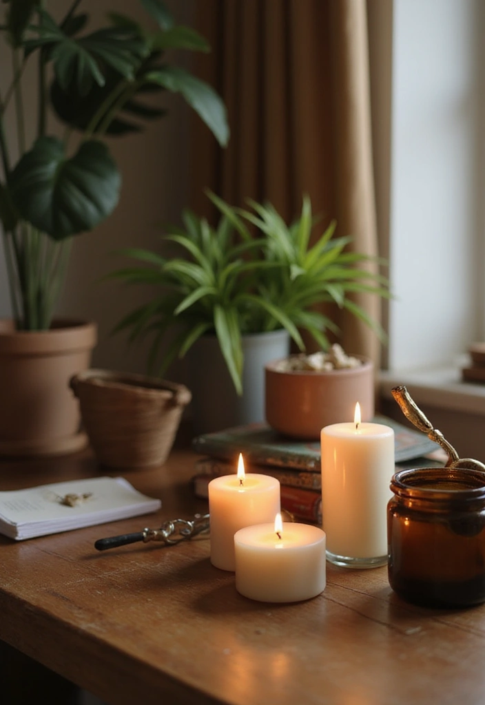 26 Calming Office Decor Ideas to Reduce Stress 25. Calming Scents via Candles