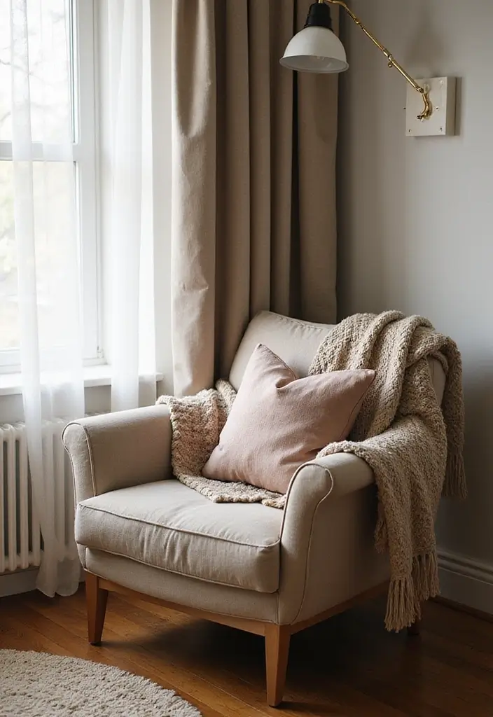 26 Calming Office Decor Ideas to Reduce Stress 5. Cozy Textiles