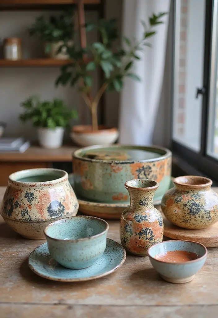 26 Classy Office Decor Ideas That Elevate Your Space 12. Handmade Pottery