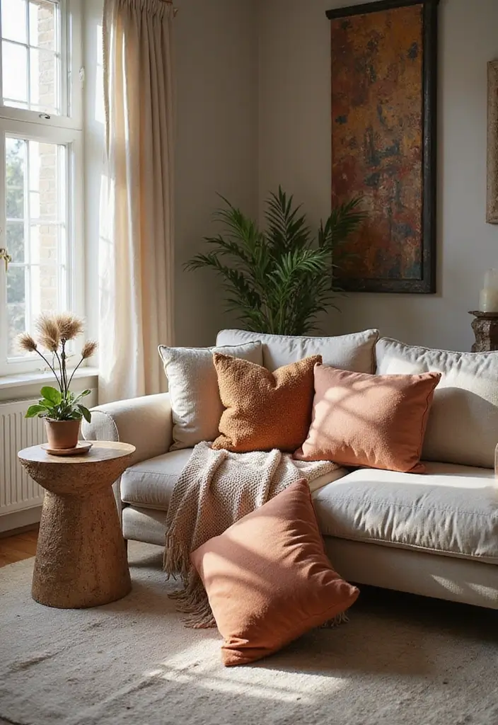 26 Classy Office Decor Ideas That Elevate Your Space 13. Elegant Textile Accents