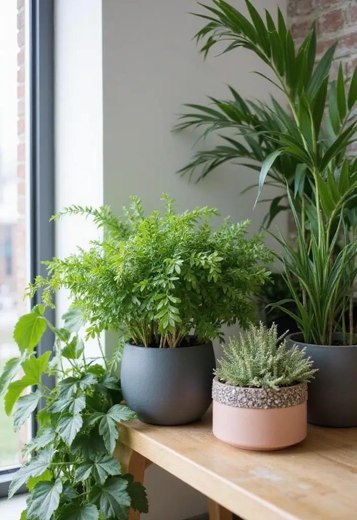 26 Classy Office Decor Ideas That Elevate Your Space 2. Sustainable Planters
