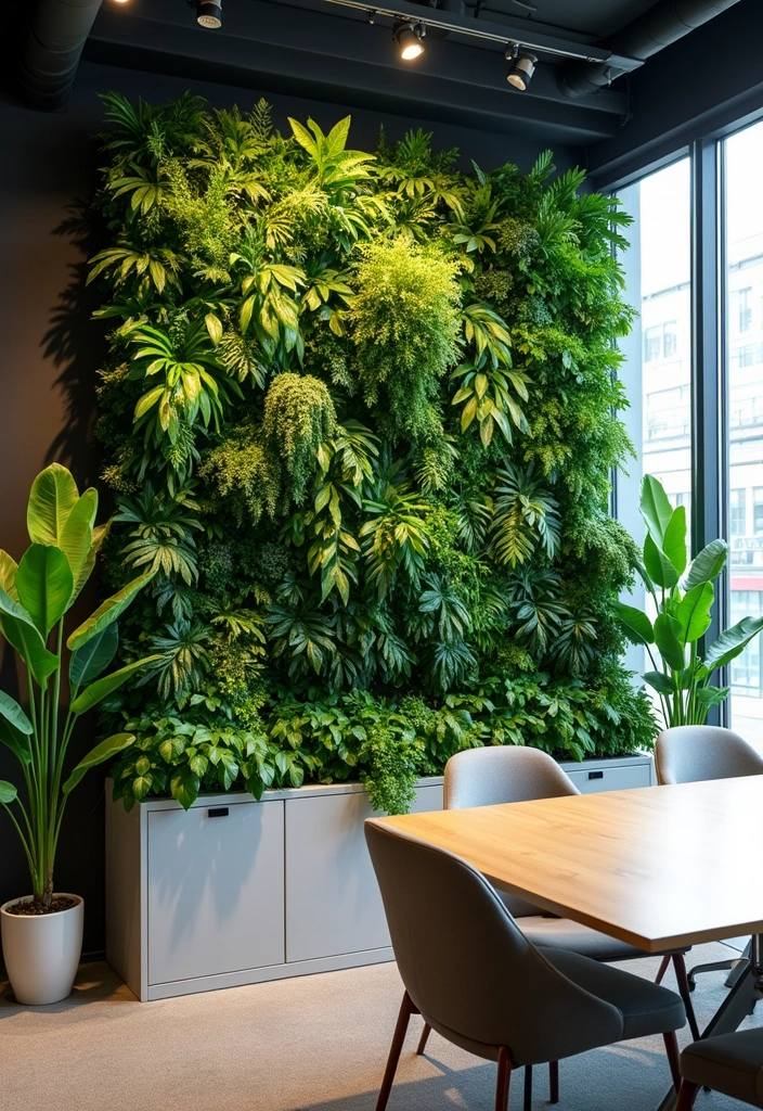 26 Classy Office Decor Ideas That Elevate Your Space 21. Green Wall Decor