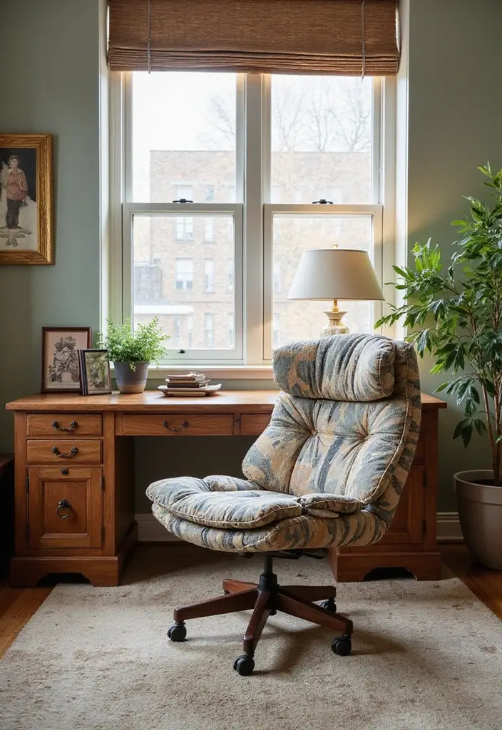 26 Classy Office Decor Ideas That Elevate Your Space 22. Unique Desk Chairs