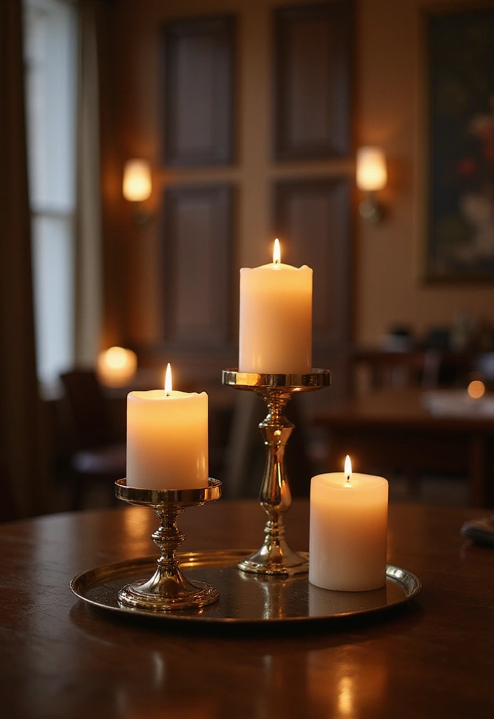 26 Classy Office Decor Ideas That Elevate Your Space 24. Sophisticated Candle Holders