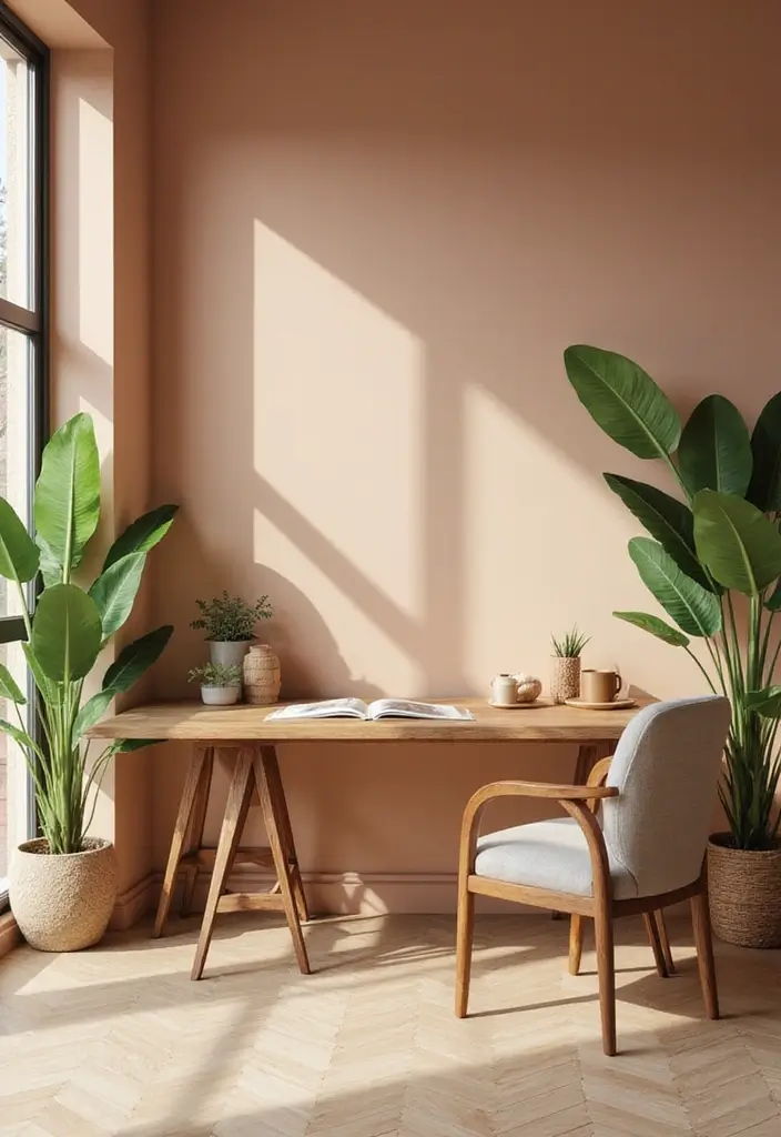 26 Classy Office Decor Ideas That Elevate Your Space 9. Eco Conscious Color Palette