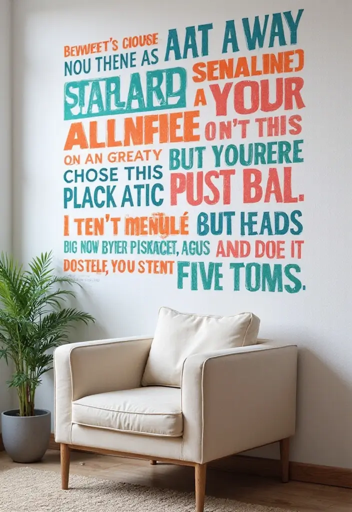 26 Creative Office Painting Ideas for Fresh Interiors 9. Inspirational Quote Walls
