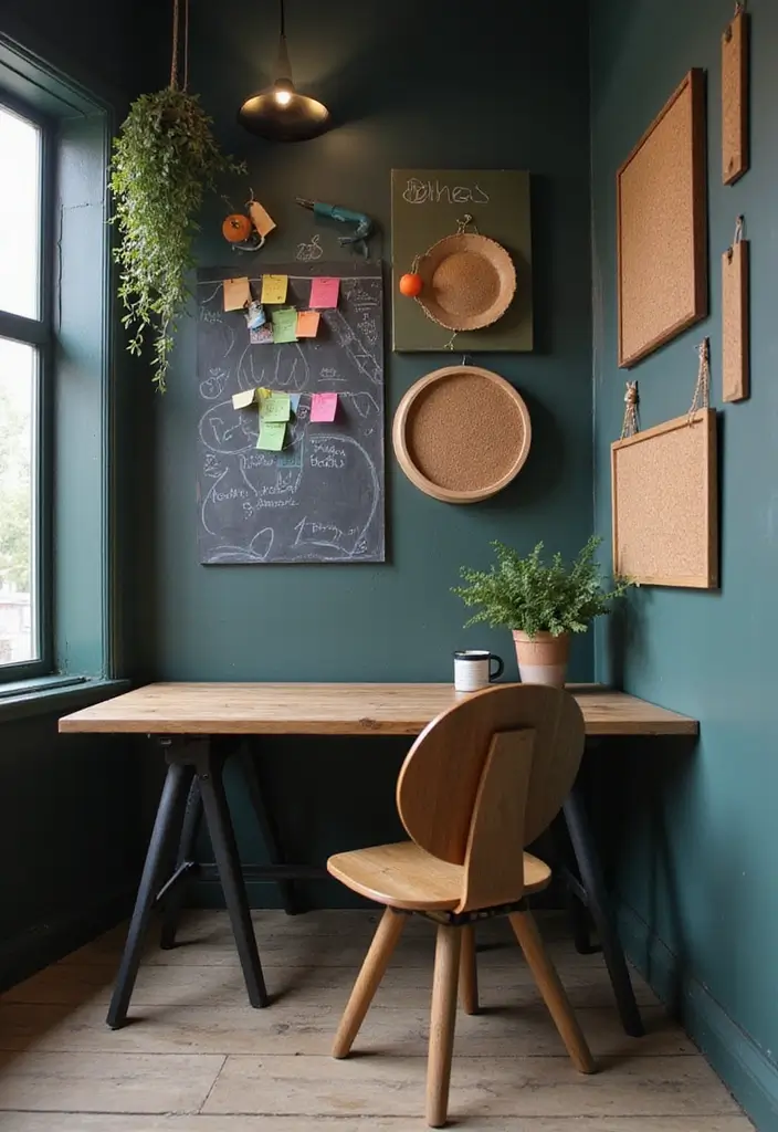 26+ Home Office Corner Desk Ideas to Maximize Space 12 26 Home Office Corner Desk Ideas to Maximize Space 12. Corner Desk with a Chalkboard Wall