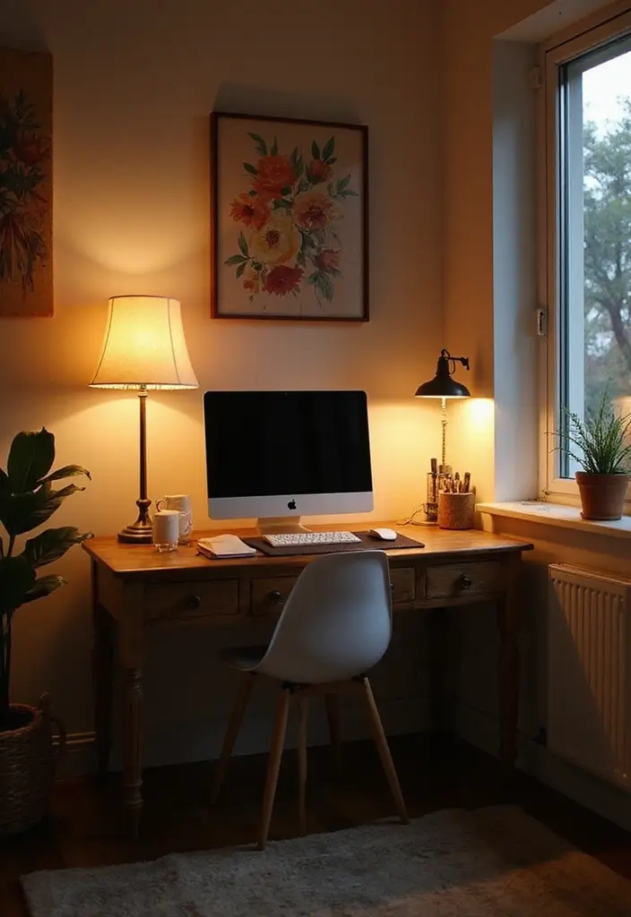 26+ Home Office Corner Desk Ideas to Maximize Space 17 26 Home Office Corner Desk Ideas to Maximize Space 17. Corner Desk with Mood Lighting