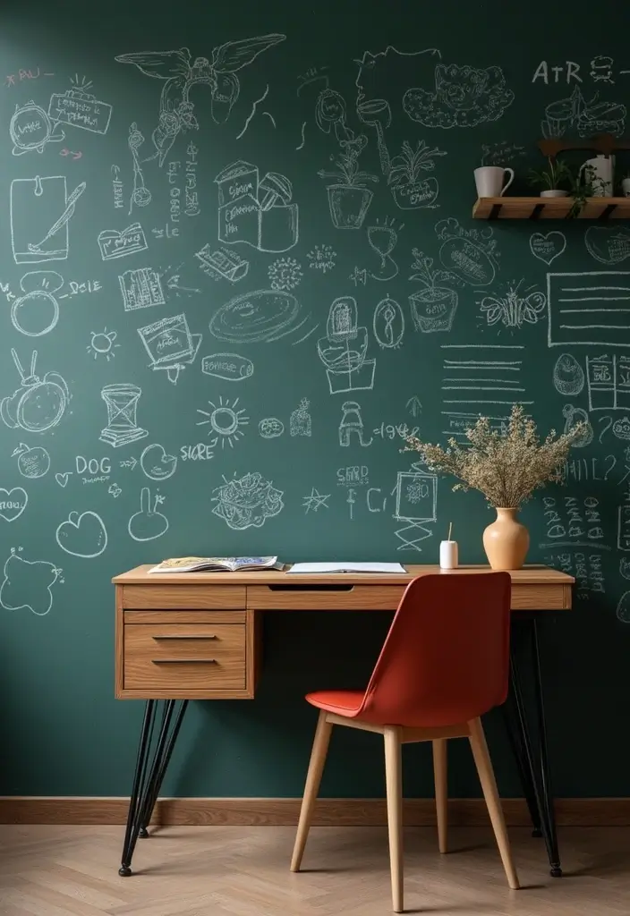 26+ Home Office Corner Desk Ideas to Maximize Space 25 26 Home Office Corner Desk Ideas to Maximize Space 25. Corner Desk with Chalkboard Paint