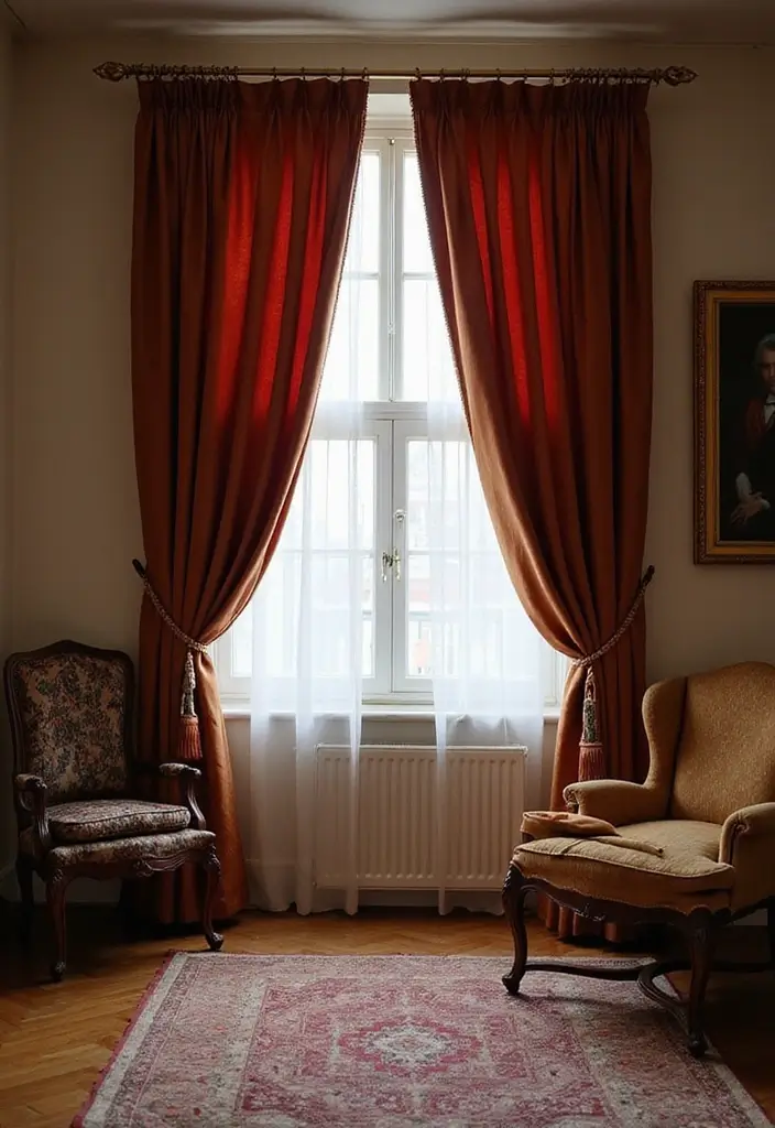 26 Professor Office Inspirations for a Classic Look 12. Elegant Curtains