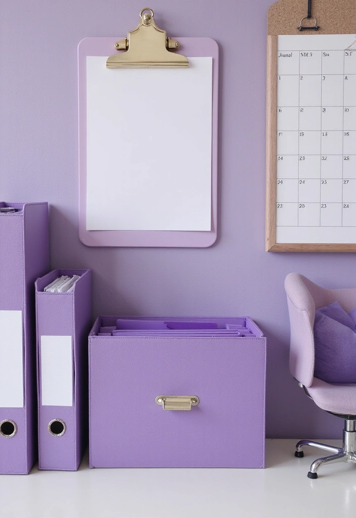 26+ Purple Office Ideas That Feel Bold and Creative 17 26 Purple Office Ideas That Feel Bold and Creative 17. Purple in Functional Decor