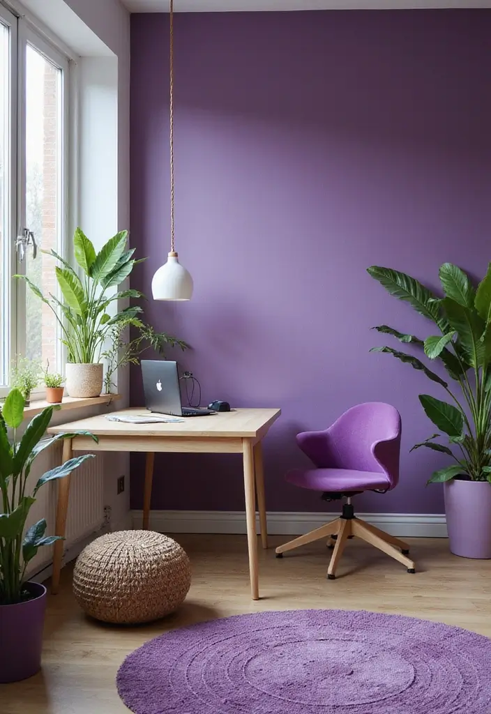 26+ Purple Office Ideas That Feel Bold and Creative 22 26 Purple Office Ideas That Feel Bold and Creative 22. Eco Friendly Purple Decor