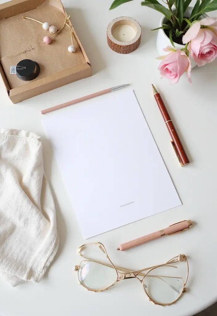 27 Aesthetic Office Decor Ideas Youll Love 13. Minimalist Notebooks and Stationery