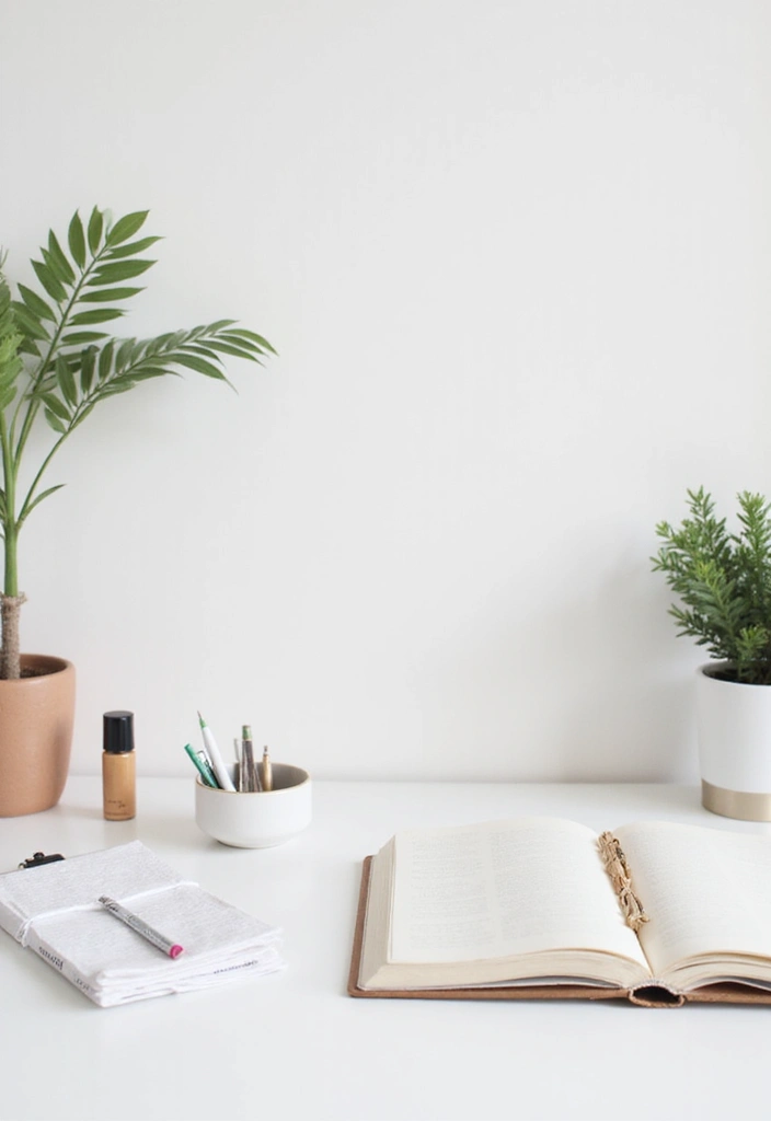 27 Aesthetic Office Decor Ideas Youll Love 2. Minimalist Desk Accessories