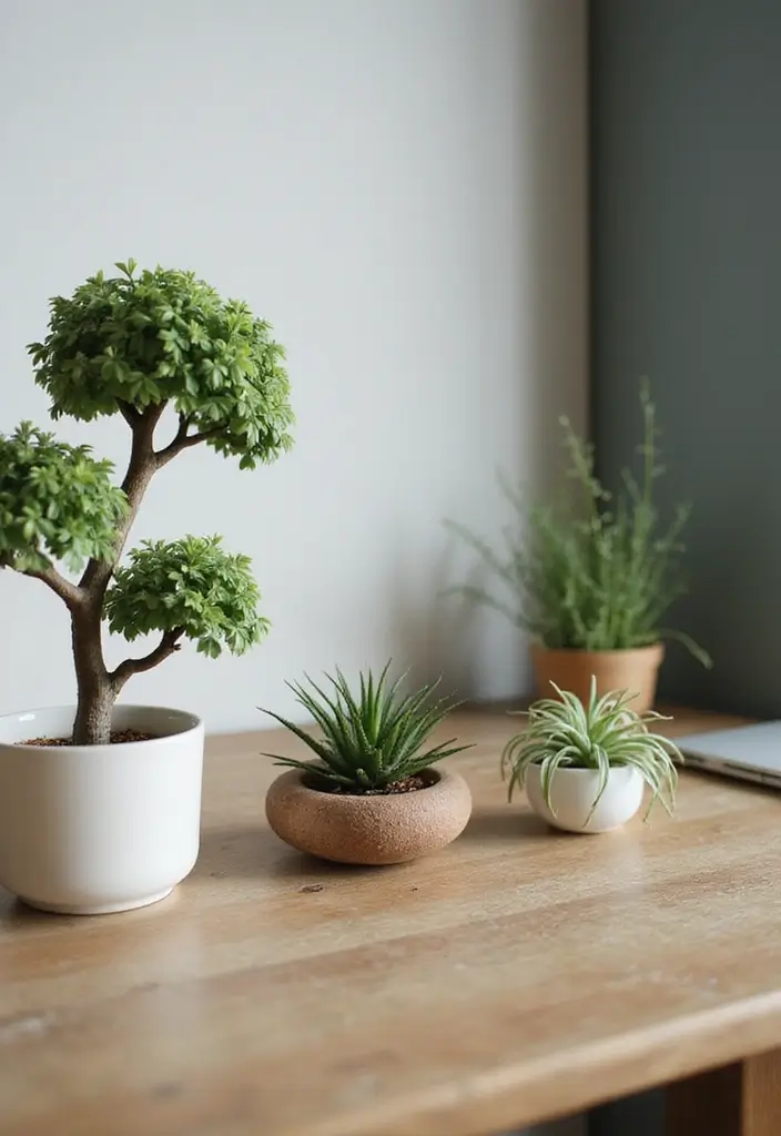 27 Aesthetic Office Decor Ideas Youll Love 21. Unique Desk Plants