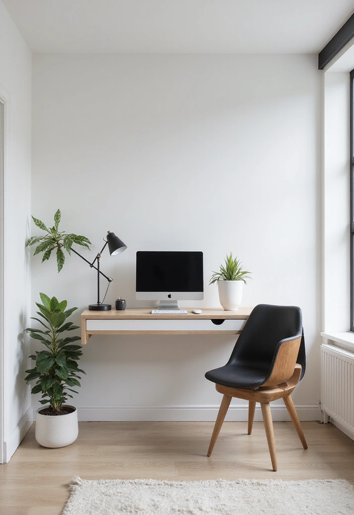 27 Aesthetic Office Decor Ideas Youll Love 24. Floating Desks