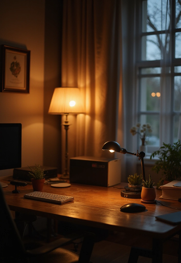 27 Aesthetic Office Decor Ideas Youll Love 8. Smart Lighting Solutions