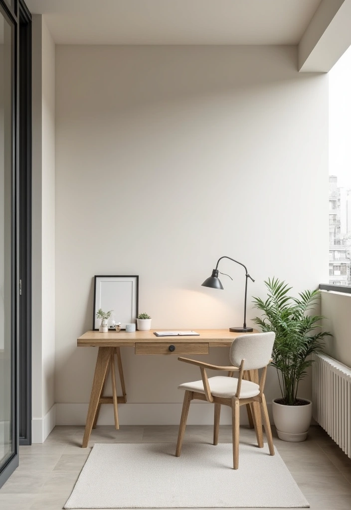 27+ Balcony Office Ideas for Small Outdoor Spaces 17 27 Balcony Office Ideas for Small Outdoor Spaces 17. Embrace Minimalism