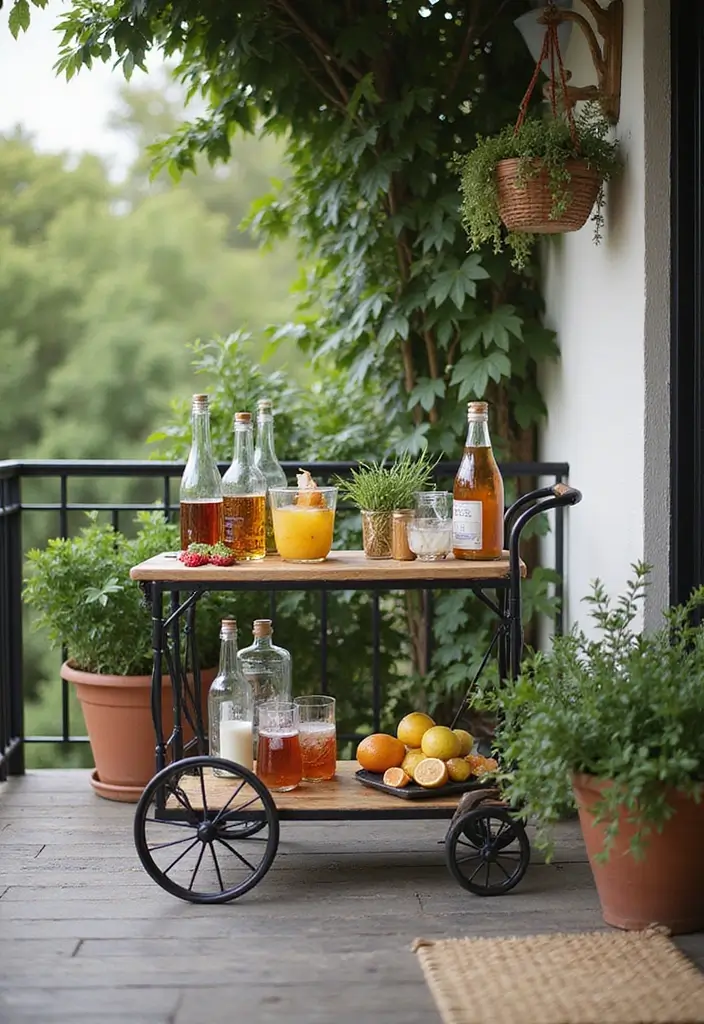 27+ Balcony Office Ideas for Small Outdoor Spaces 27 27 Balcony Office Ideas for Small Outdoor Spaces 27. Refreshing Outdoor Drinks Station