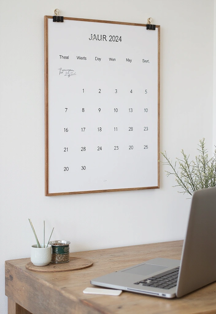 27+ Black and White Home Office Ideas for Modern Workspaces 20 27 Black and White Home Office Ideas for Modern Workspaces 20. Minimalist Calendar Displays
